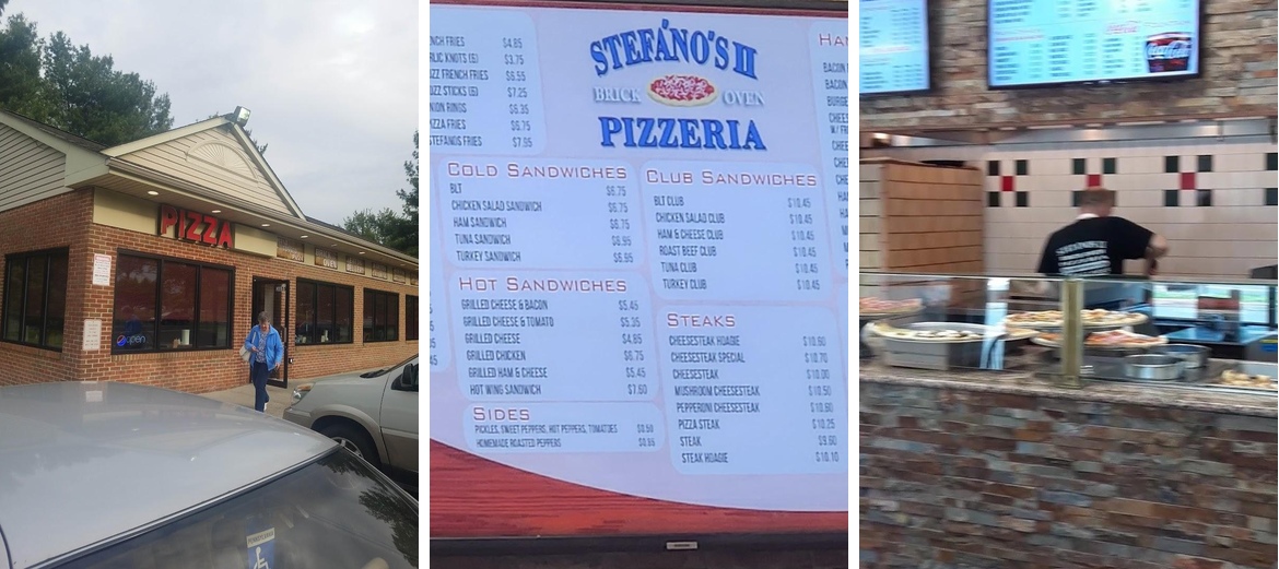 Stefano's II Brick Oven Pizza Menu