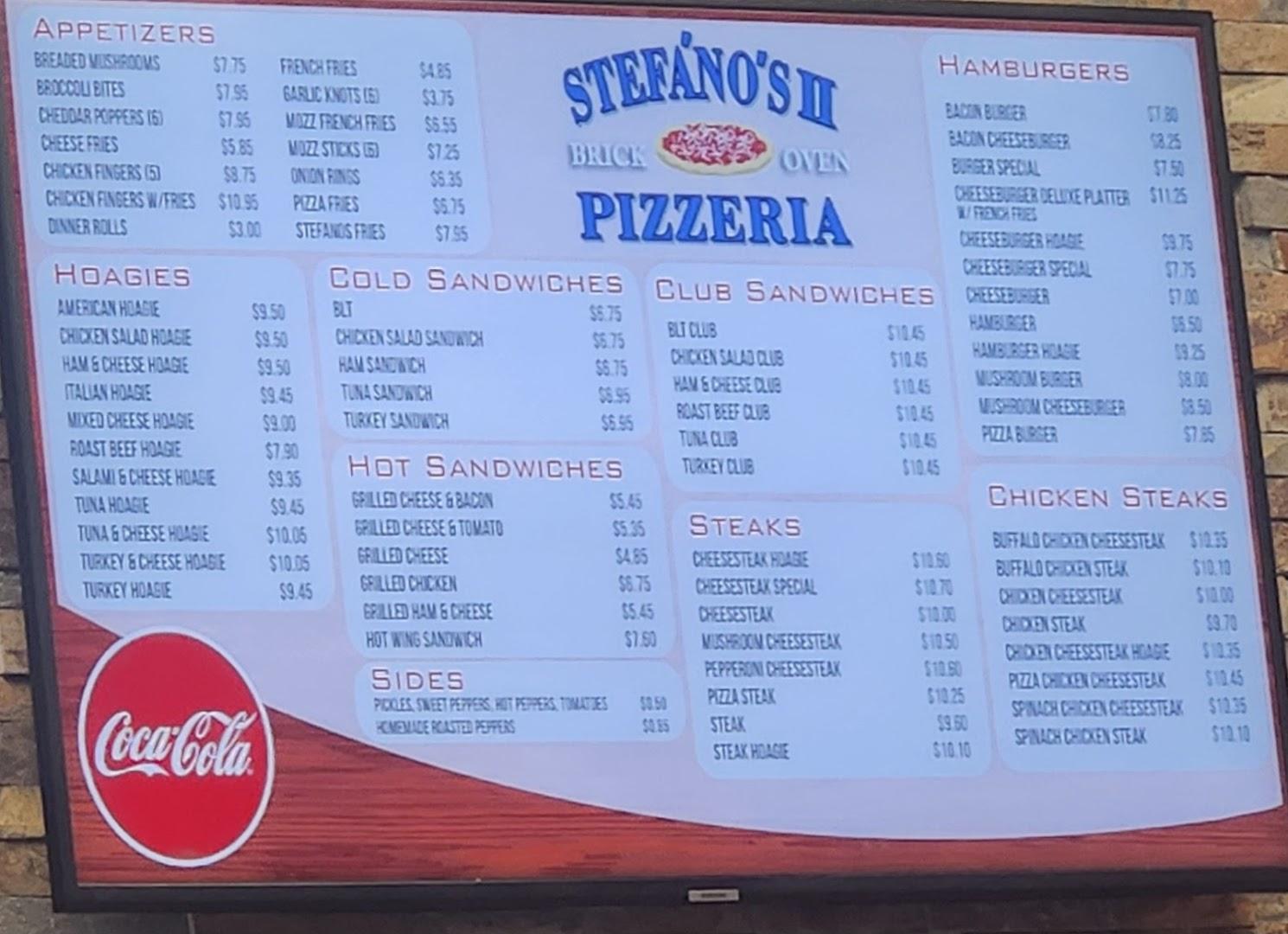 Stefano's II Brick Oven Pizza